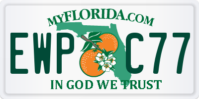 FL license plate EWPC77