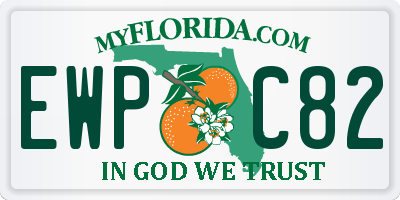 FL license plate EWPC82
