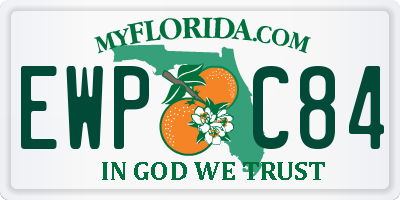 FL license plate EWPC84