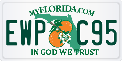 FL license plate EWPC95