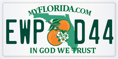 FL license plate EWPD44