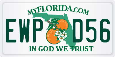 FL license plate EWPD56