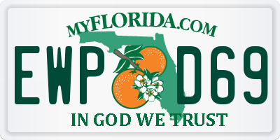 FL license plate EWPD69