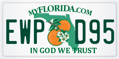 FL license plate EWPD95