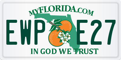 FL license plate EWPE27