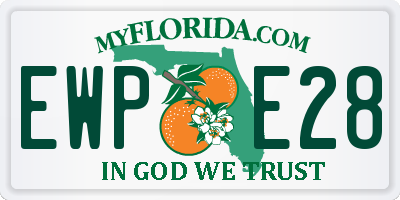 FL license plate EWPE28