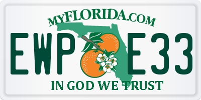 FL license plate EWPE33