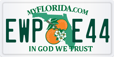 FL license plate EWPE44