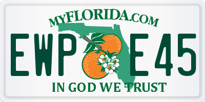 FL license plate EWPE45