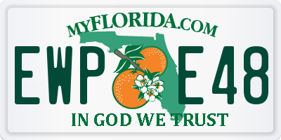 FL license plate EWPE48