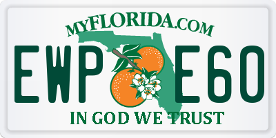FL license plate EWPE60