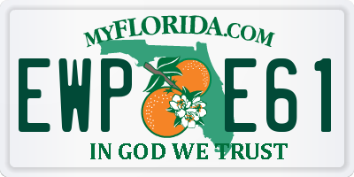 FL license plate EWPE61