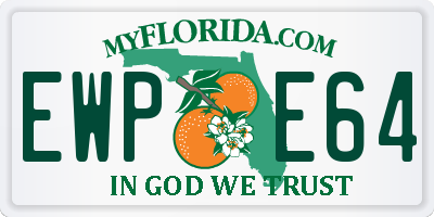 FL license plate EWPE64