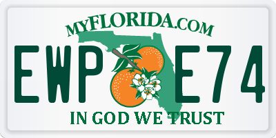 FL license plate EWPE74