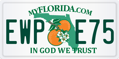 FL license plate EWPE75
