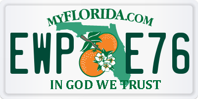 FL license plate EWPE76