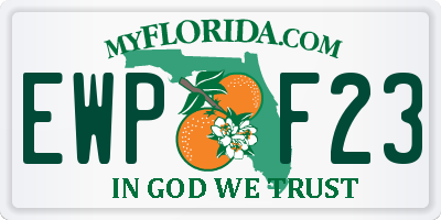 FL license plate EWPF23