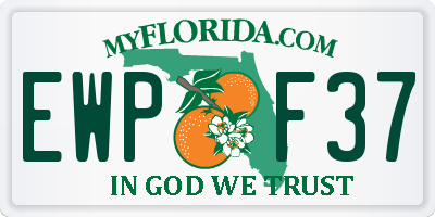 FL license plate EWPF37