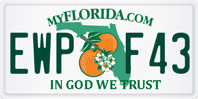 FL license plate EWPF43