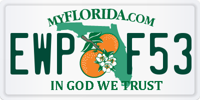 FL license plate EWPF53