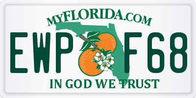 FL license plate EWPF68