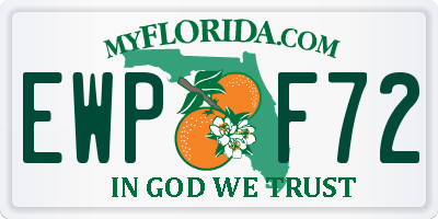 FL license plate EWPF72