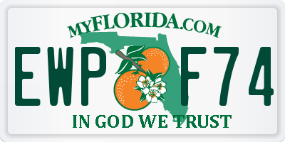 FL license plate EWPF74