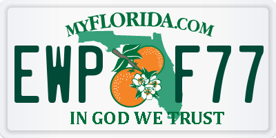FL license plate EWPF77