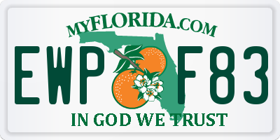 FL license plate EWPF83