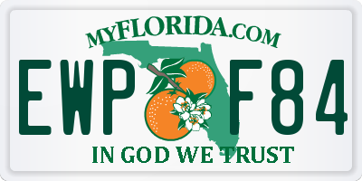 FL license plate EWPF84