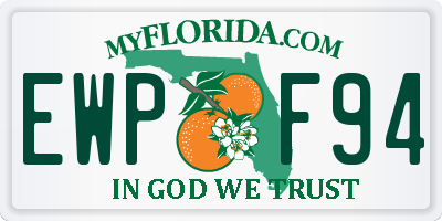 FL license plate EWPF94