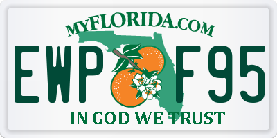 FL license plate EWPF95