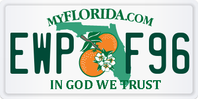 FL license plate EWPF96