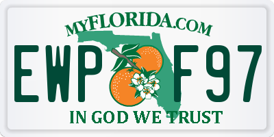 FL license plate EWPF97
