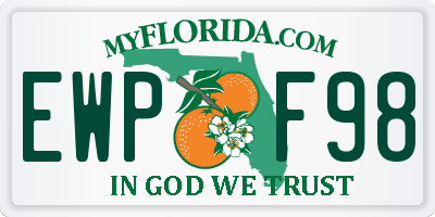 FL license plate EWPF98