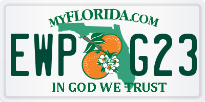 FL license plate EWPG23