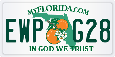 FL license plate EWPG28