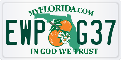 FL license plate EWPG37