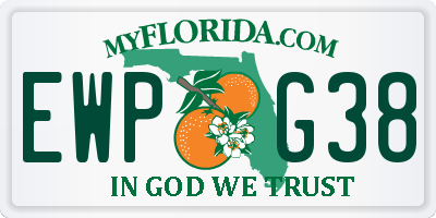 FL license plate EWPG38