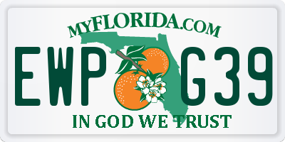 FL license plate EWPG39
