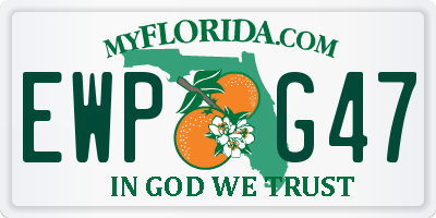 FL license plate EWPG47
