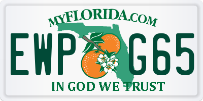 FL license plate EWPG65