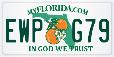 FL license plate EWPG79