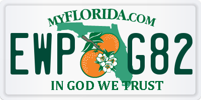FL license plate EWPG82