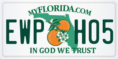 FL license plate EWPH05