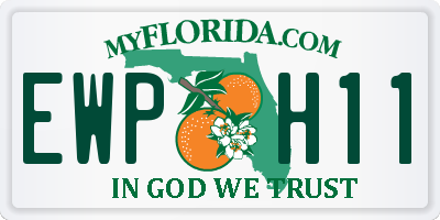 FL license plate EWPH11