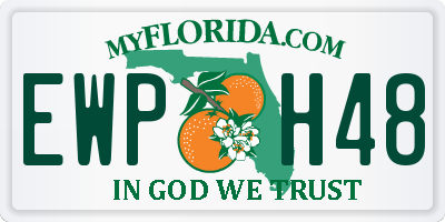 FL license plate EWPH48
