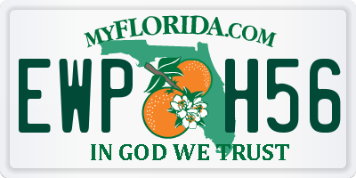 FL license plate EWPH56