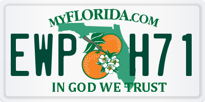 FL license plate EWPH71
