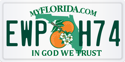 FL license plate EWPH74